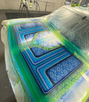 Tamco Paint Candy Concentrates Monaco and Socal Blue in Cadillac Fleetwood