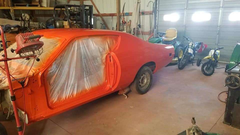 Tamco Paint Monarch Orange on 1971 Dodge Charger