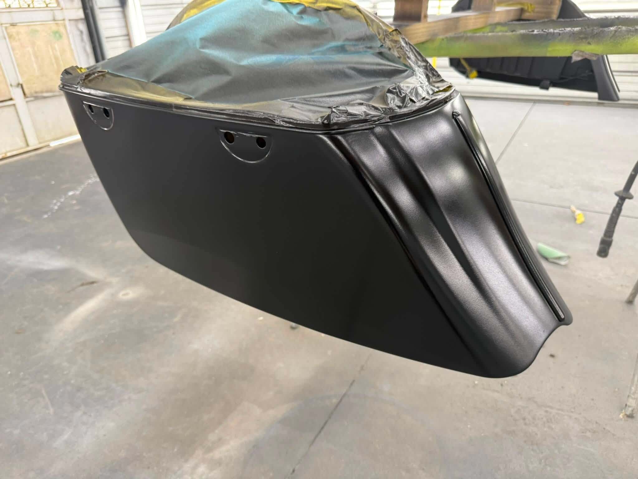 Tamco Paint Murdered Out Black on Motorcycle Parts