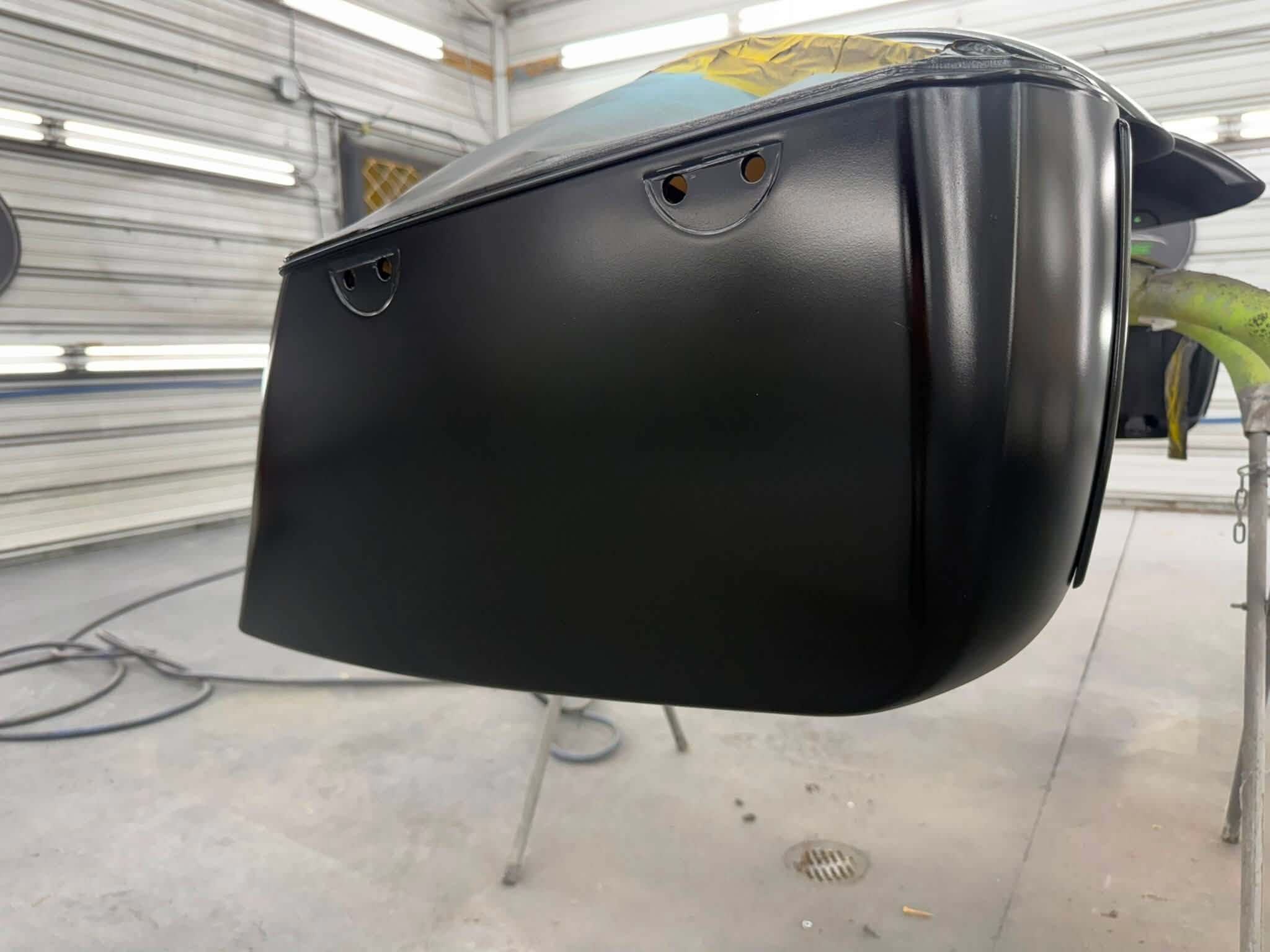 Tamco Paint Murdered Out Black on Motorcycle Parts