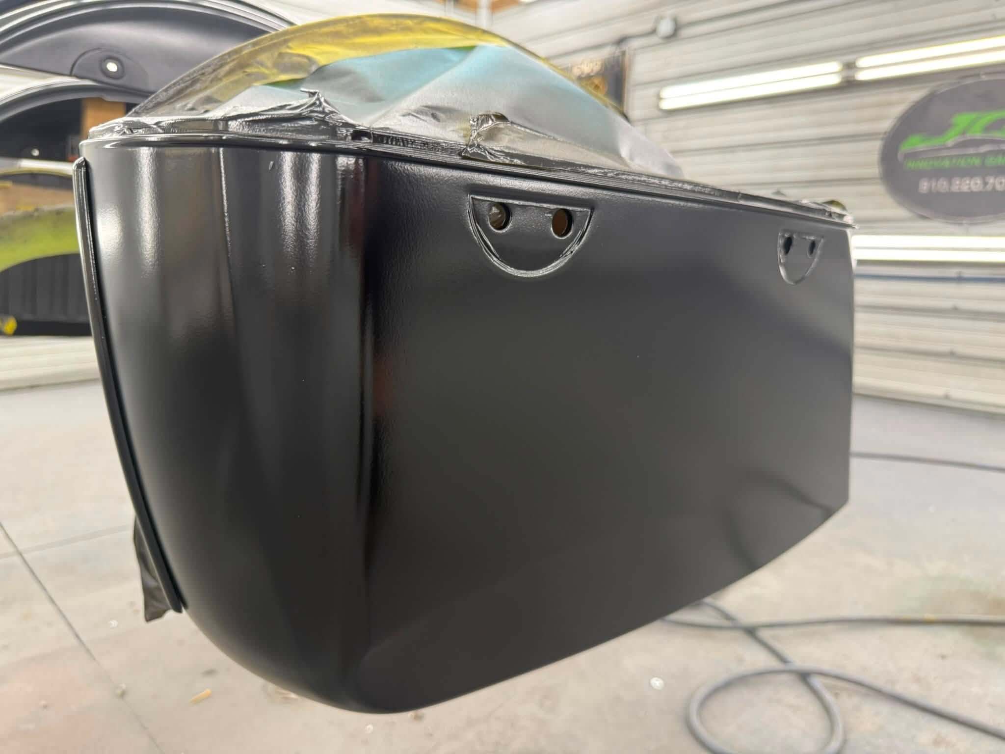 Tamco Paint Murdered Out Black on Motorcycle Parts