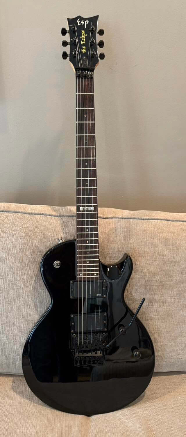 Tamco Paint Murdered Out Black on Guitar