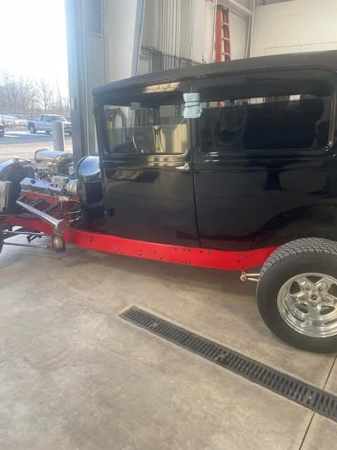 Tamco Paint Murdered Out Black on Ford Street Rod