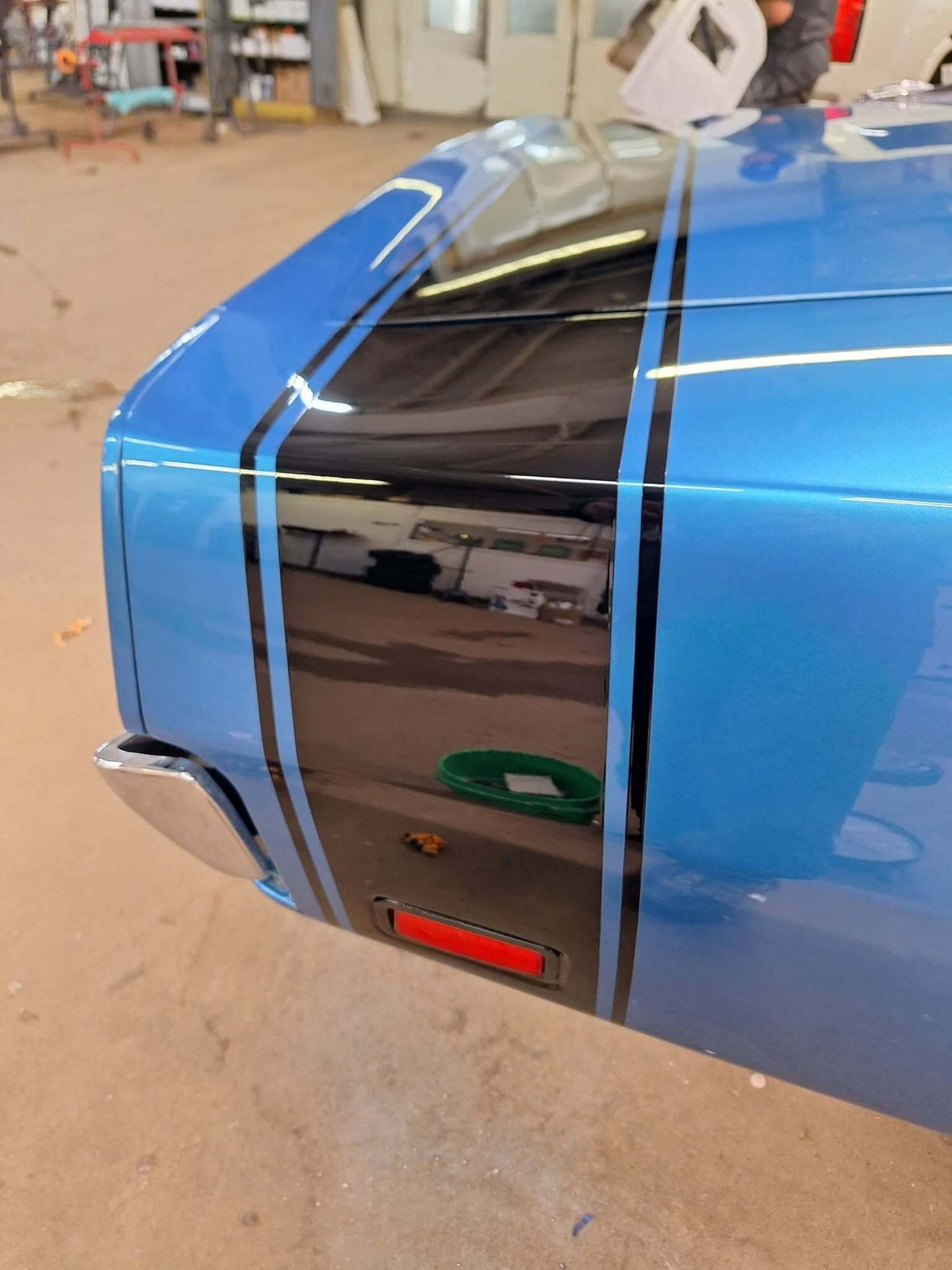 Tamco Paint Murdered Out Black on Car Rear Quarter Panel