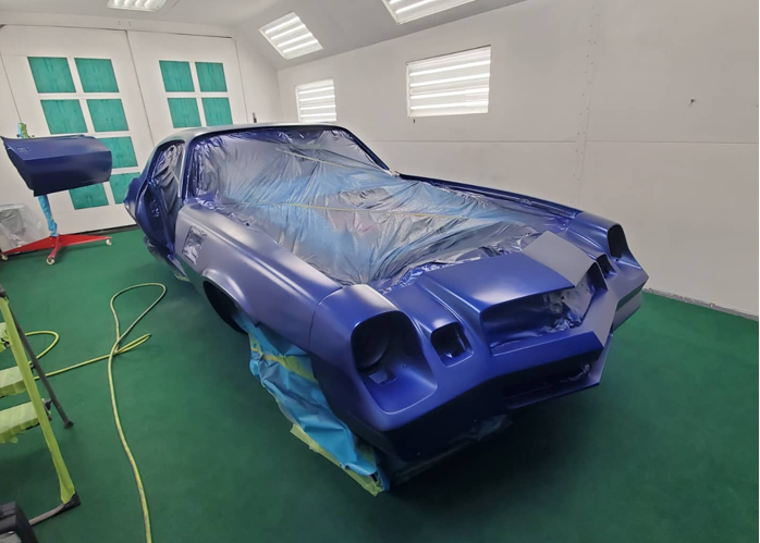 Tamco Paint My Boy Blue in 1978 Chevrolet Camaro