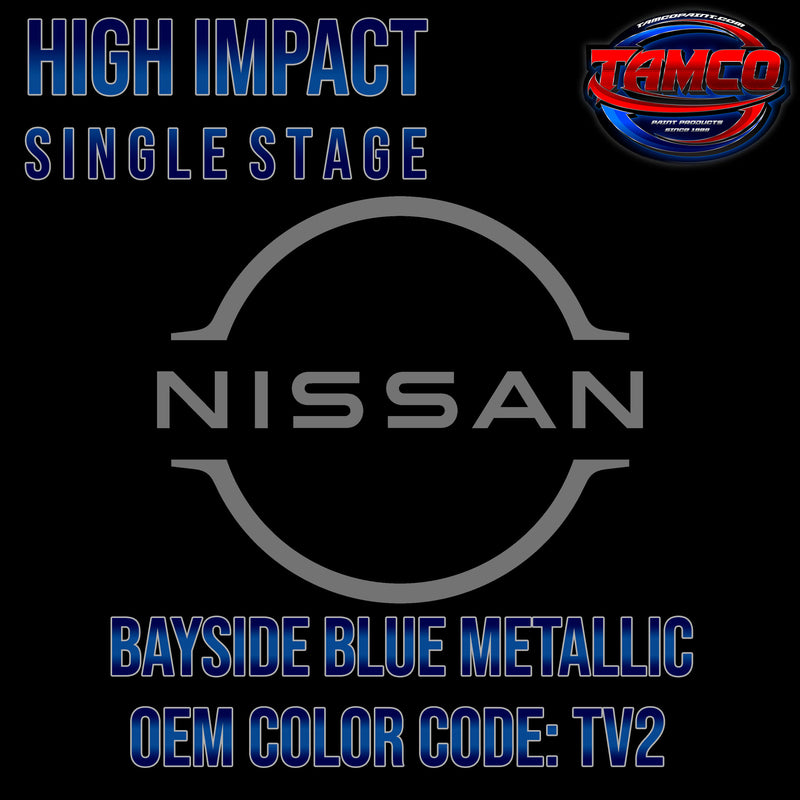 Nissan Bayside Blue Metallic | TV2 | 1999-2002 | OEM High Impact Single Stage