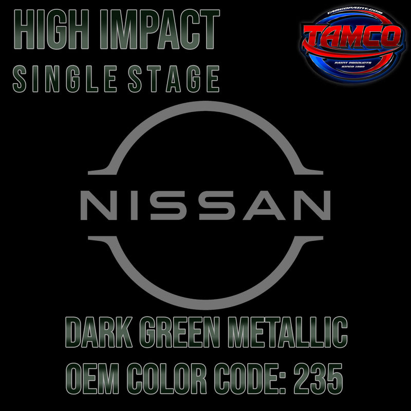 Nissan Dark Green Metallic | 235 | 1984 | OEM High Impact Single Stage