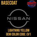 Tamco Paint Nissan Lightning Yellow OEM Color Code: EV1 Basecoat