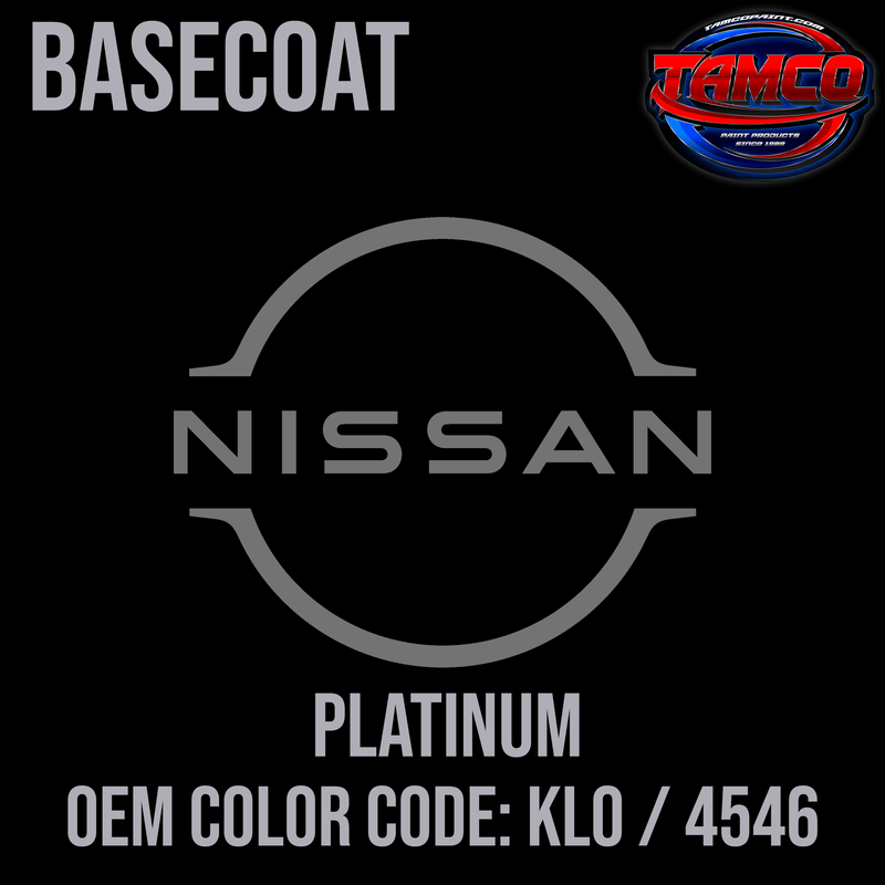 Tamco Paint Nissan Platinum OEM Color Code: KL0 / 4546 Basecoat