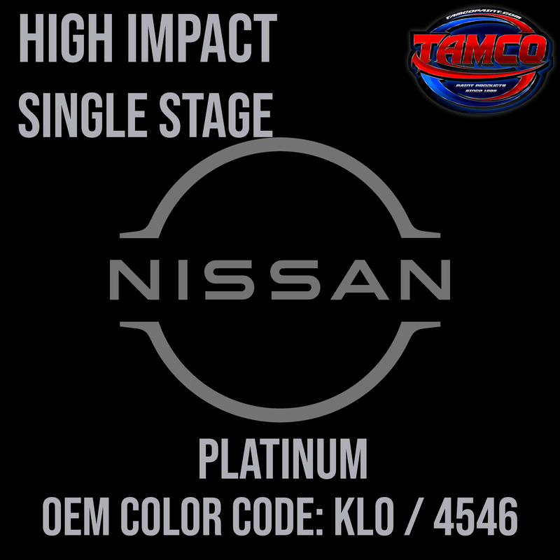 Tamco Paint Nissan Platinum OEM Color Code: KL0 / 4546 High Impact SS
