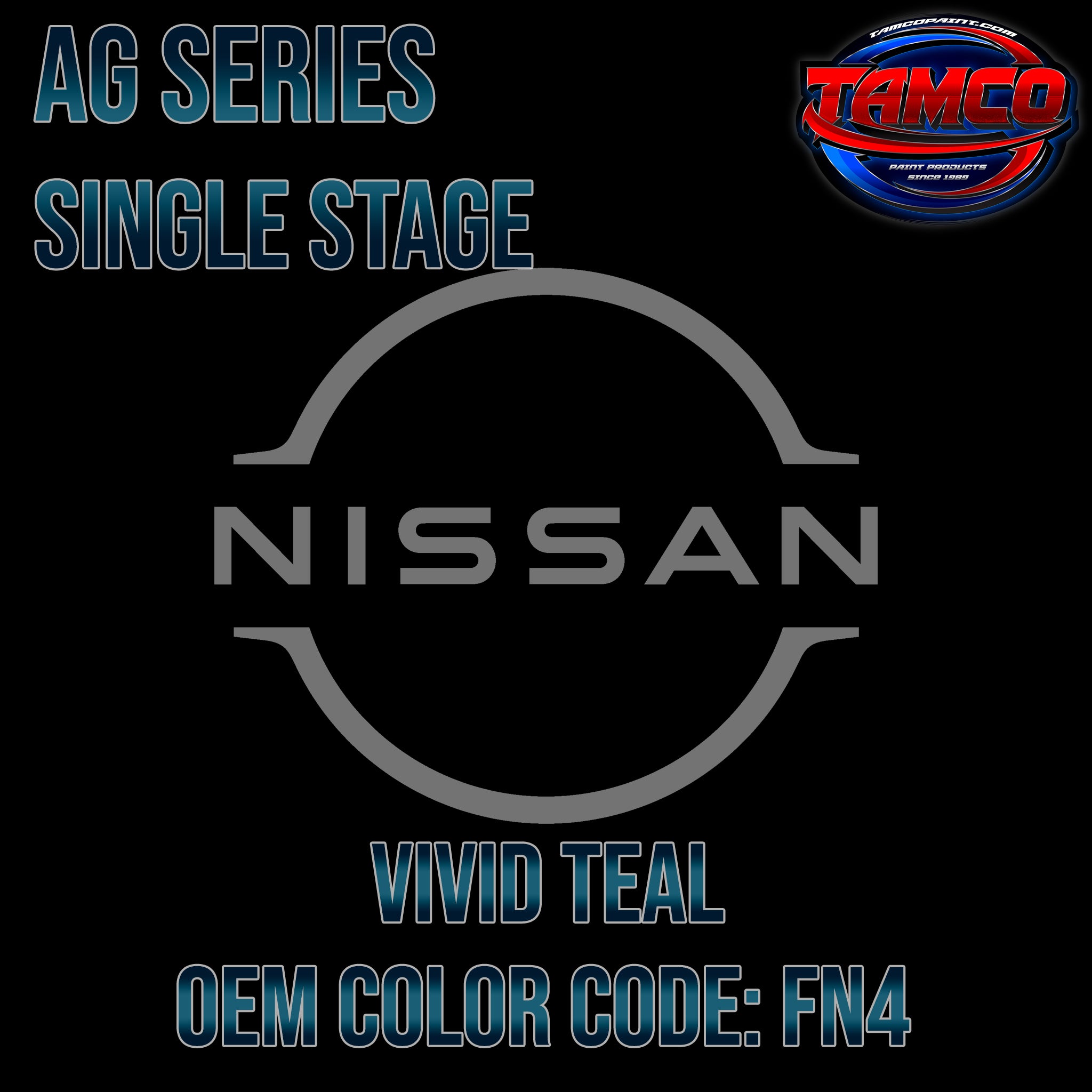 Nissan Vivid Teal | FN4 | 1993-1999 | OEM AG Series Single Stage