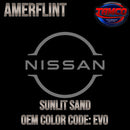Nissan Sunlit Sand Code EV0 OEM Amerflint