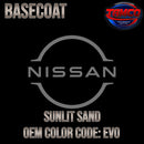 Nissan Sunlit Sand Code EV0 OEM Basecoat