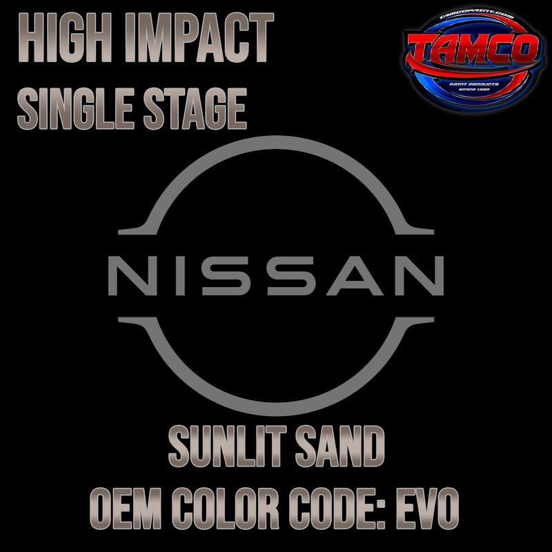 Nissan Sunlit Sand Code EV0 OEM High Impact Single Stage 