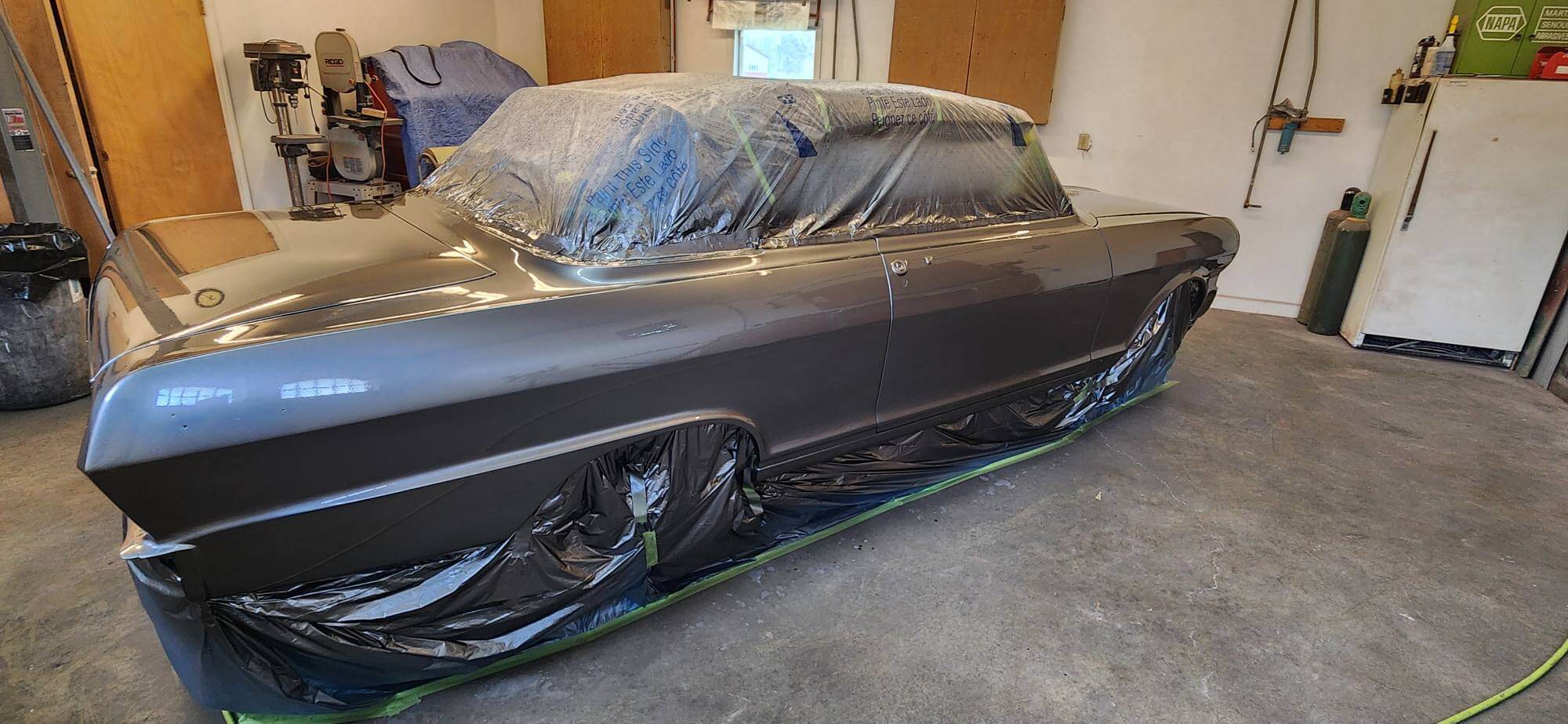 Tamco Paint Nissan Gun Metallic on 1963 Chevrolet Nova