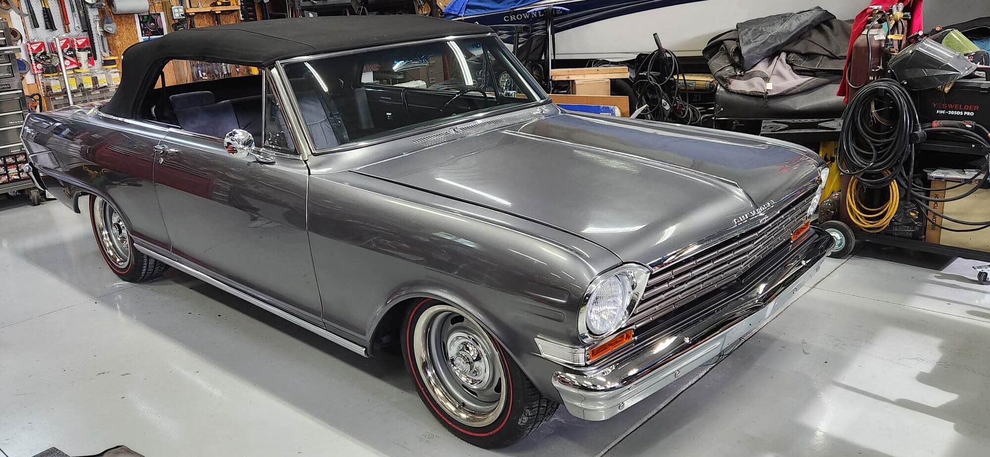 Tamco Paint Nissan Gun Metallic on 1963 Chevrolet Nova