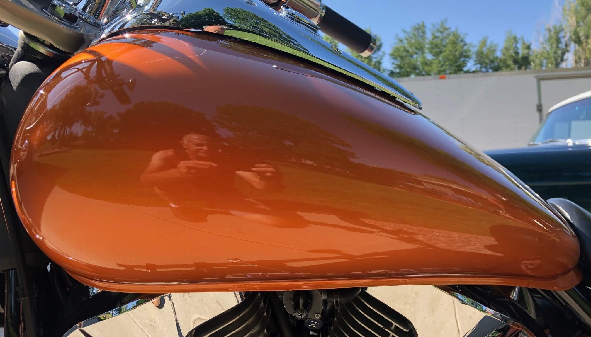 Tamco Paint Nissan Monarch Orange Metallic in Honda VTX1300C