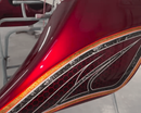 Tamco Paint OG Red CC and Cabernet Candy Pearl Basecoat on Motorcycle parts