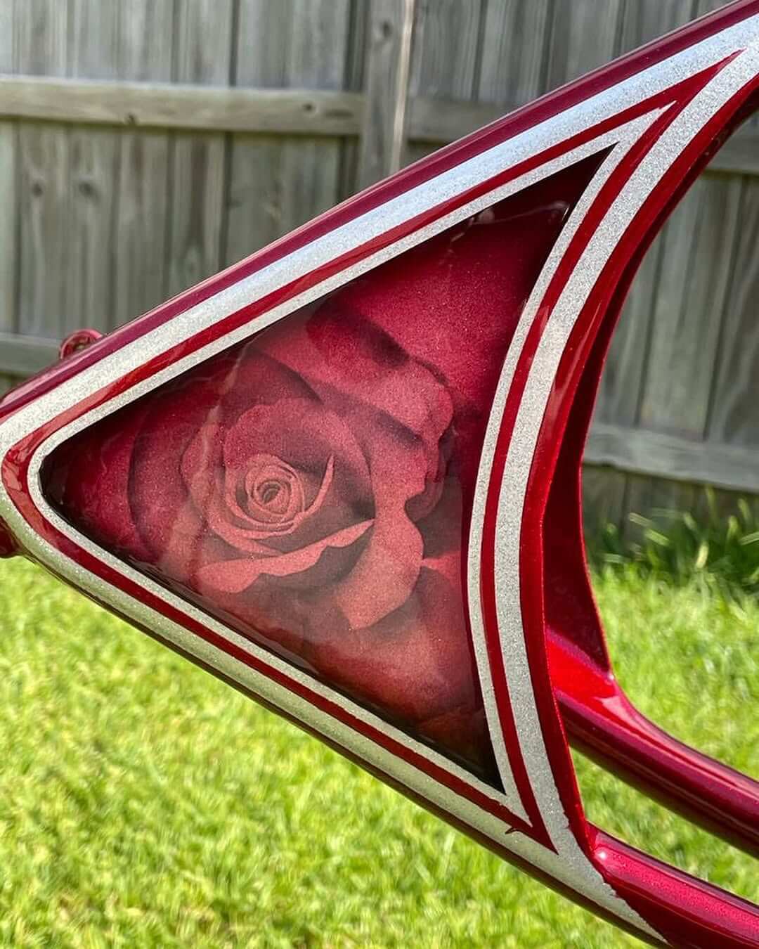 Tamco Paint OG Red Candy Concentrate in Bicycle Frame