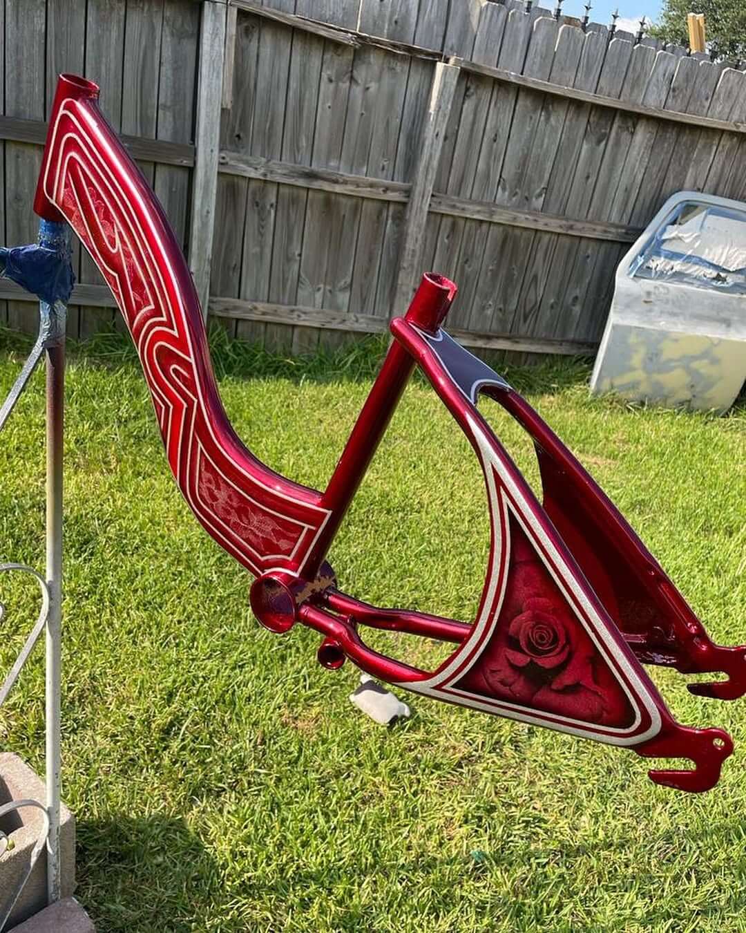 Tamco Paint OG Red Candy Concentrate in Bicycle Frame