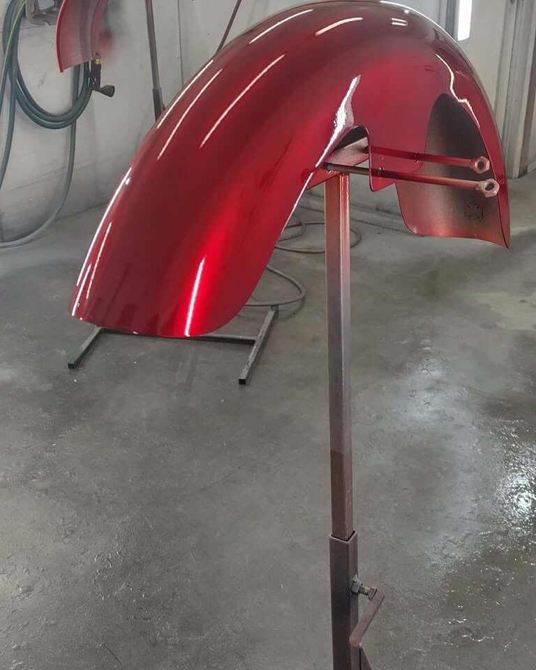 Tamco Paint OG Red Candy Pearl Basecoat in 2012 West Coast Chopper CFL