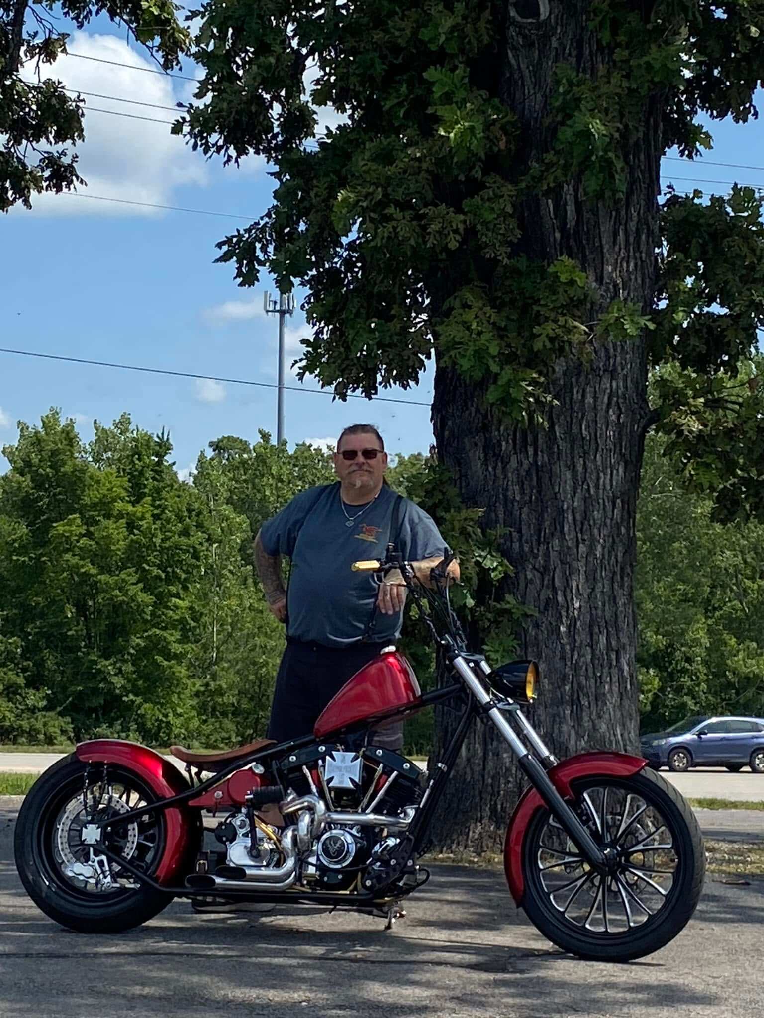 Tamco Paint OG Red Candy Pearl Basecoat in 2012 West Coast Chopper CFL