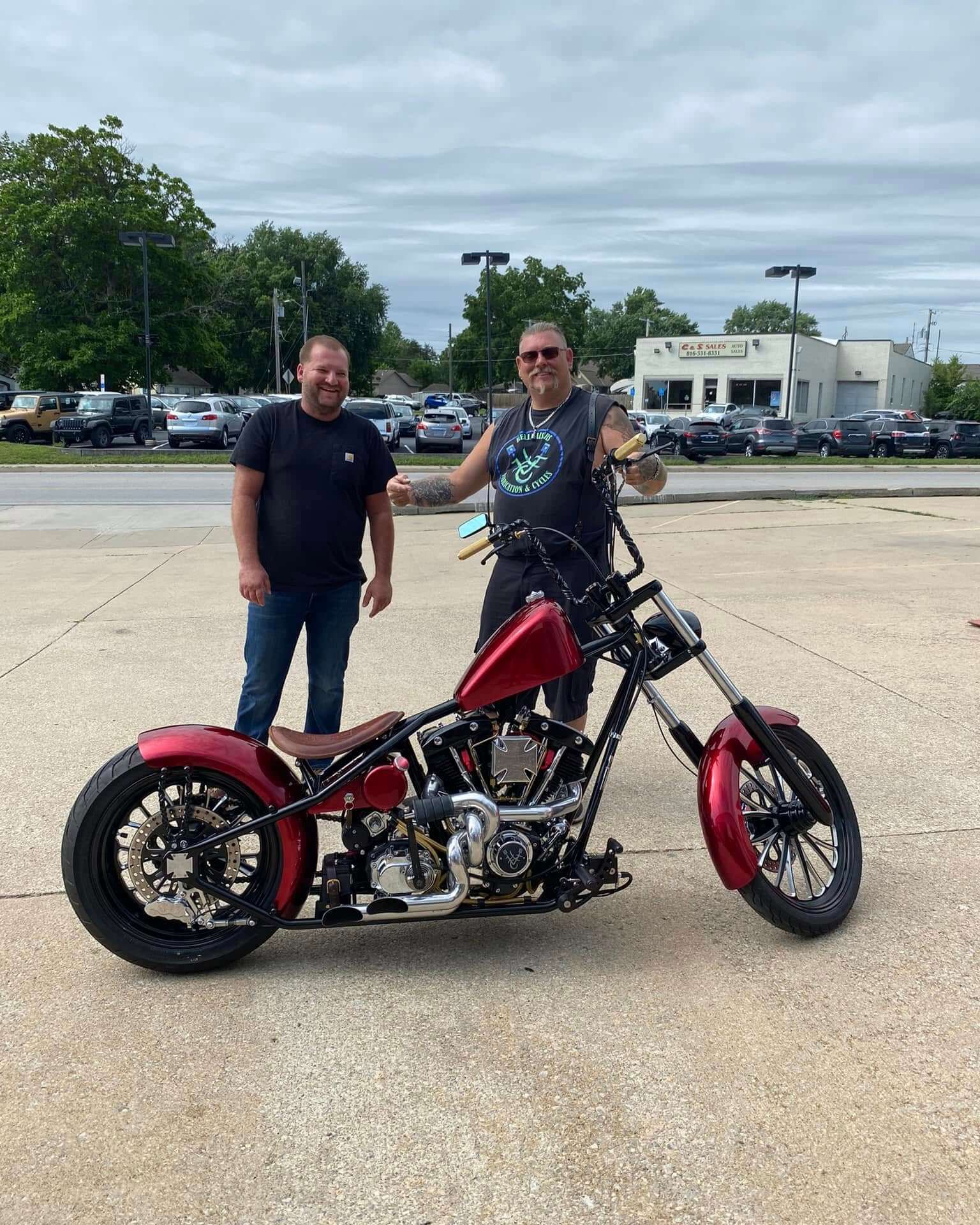 Tamco Paint OG Red Candy Pearl Basecoat in 2012 West Coast Chopper CFL
