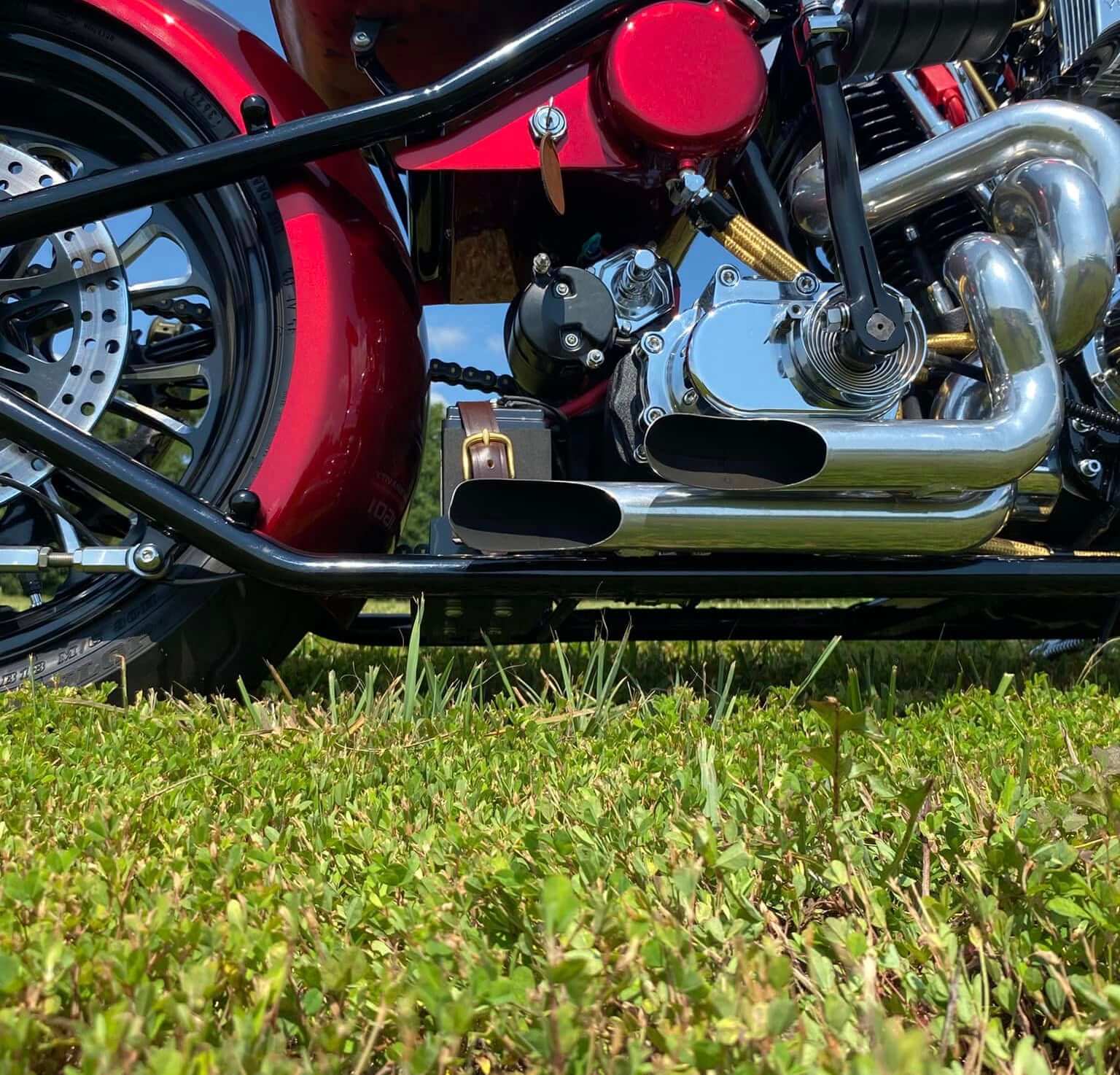 Tamco Paint OG Red Candy Pearl Basecoat in 2012 West Coast Chopper CFL