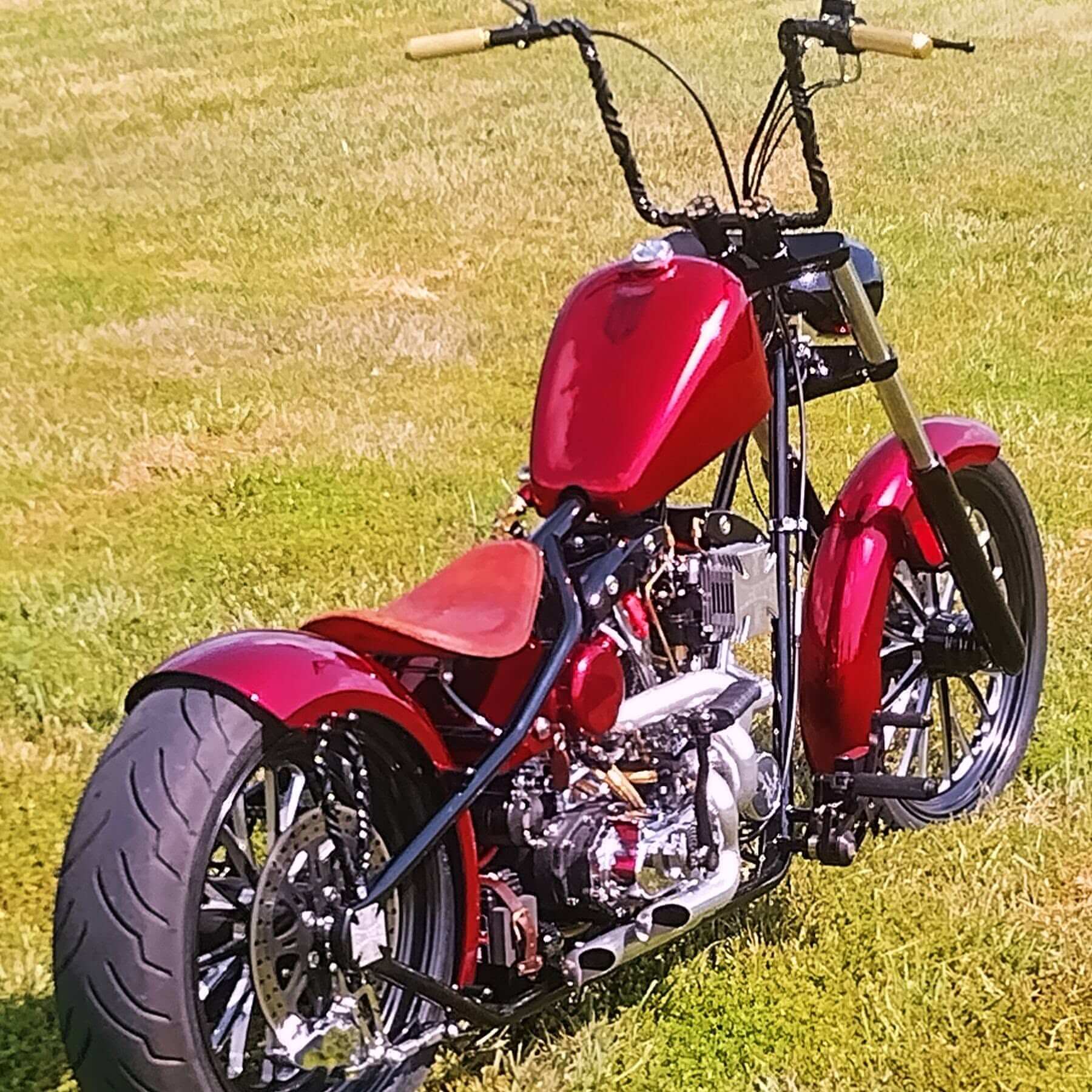 Tamco Paint OG Red Candy Pearl Basecoat in 2012 West Coast Chopper CFL