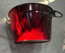 Tamco Paint OG Red Candy Pearl Basecoat on Metal Bucket