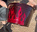 Tamco Paint OG Red Candy Pearl Basecoat on Metal Bucket
