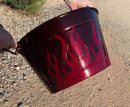 Tamco Paint OG Red Candy Pearl Basecoat on Metal Bucket