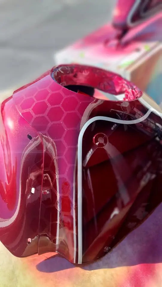 Tamco Paint OG Red Candy Concentrate on Motorcycle Tank
