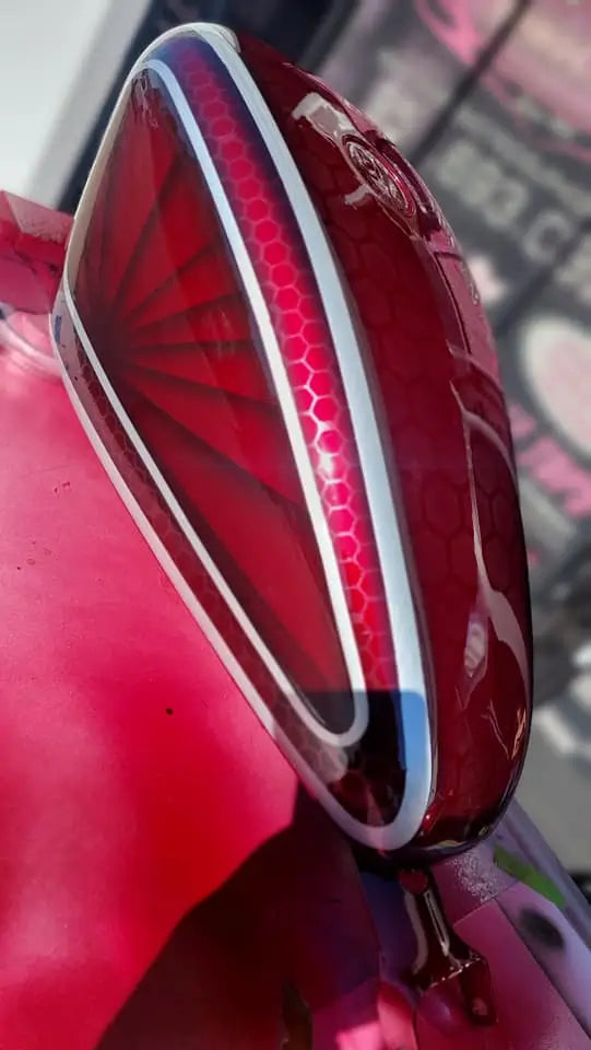 Tamco Paint OG Red Candy Concentrate on Motorcycle Tank