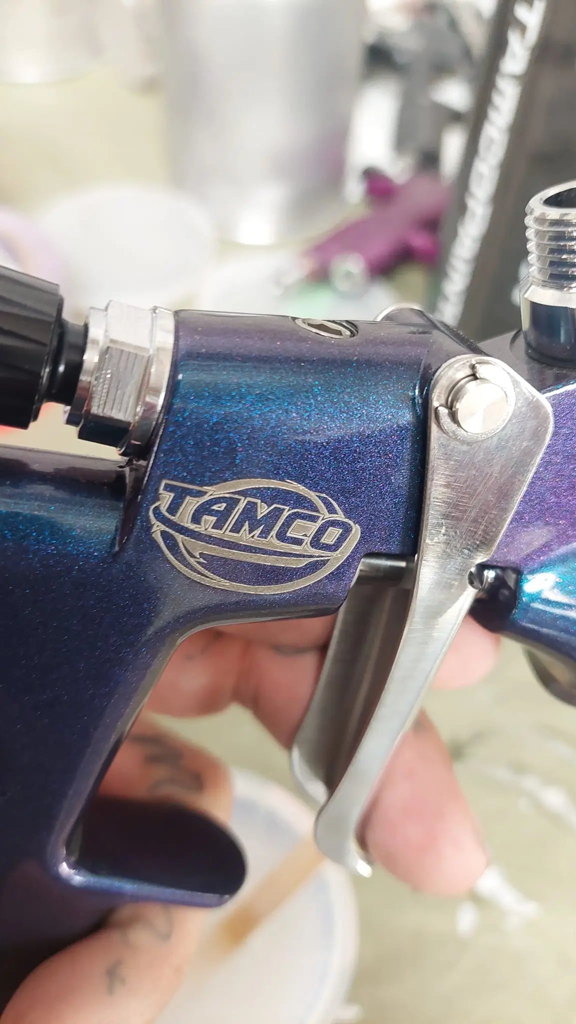 Tamco Paint OG Red Candy Concentrate on Motorcycle Tank