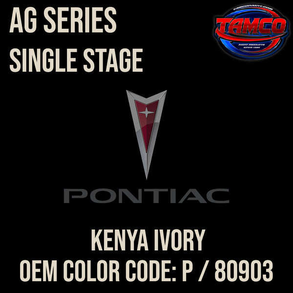 Pontiac Kenya Ivory | P / 80903 | 1957 | OEM AG Series Single Stage