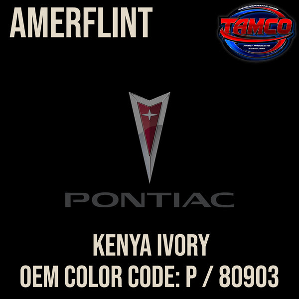 ONLY Pontiac Kenya Ivory | P / 80903 | 1957 | OEM Amerflint II Series Single Stage