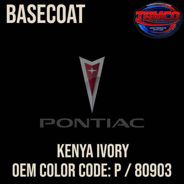 Pontiac Kenya Ivory | P / 80903 | 1957 | OEM Basecoat