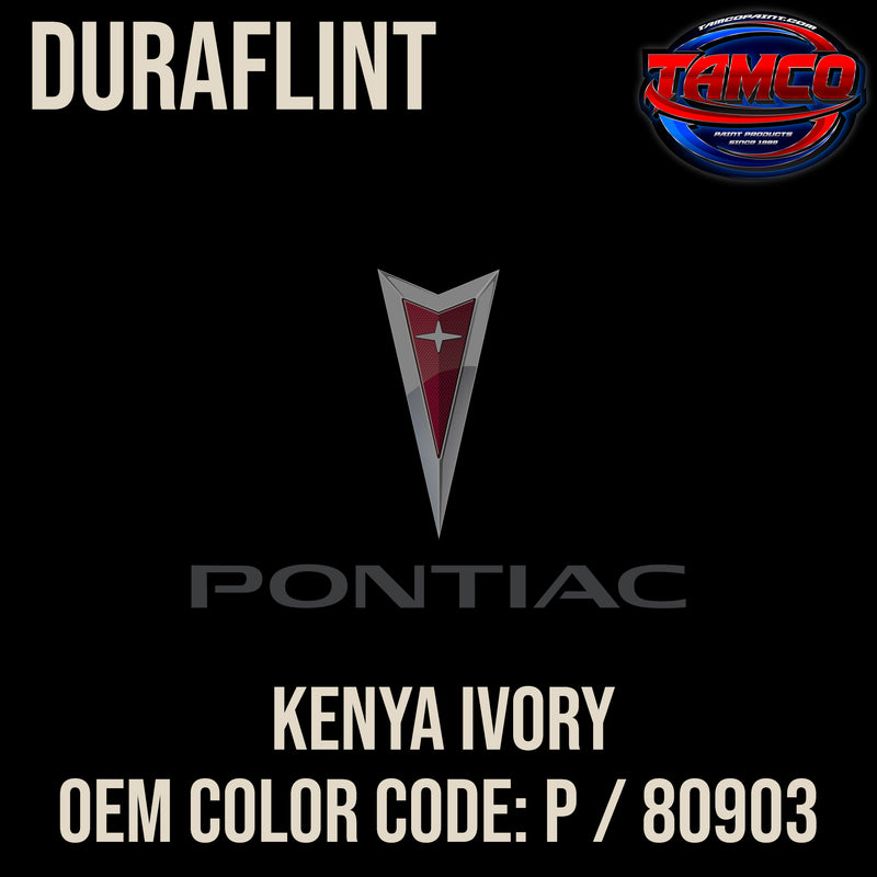 Pontiac Kenya Ivory | P / 80903 | 1957 | OEM DuraFlint Series Single Stage