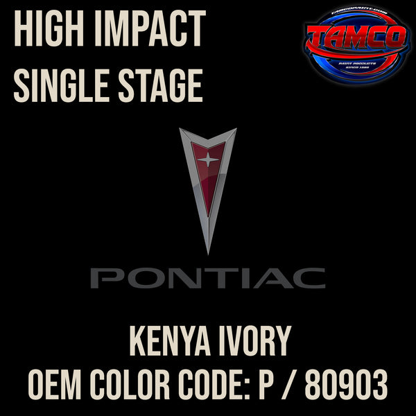 Pontiac Kenya Ivory | P / 80903 | 1957 | OEM High Impact Series Single Stage