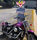 Tamco Paint Tamco Throwback Panther Pink and Bruised Rose Candy Pearl Basecoat on Harley-Davidson FXLR