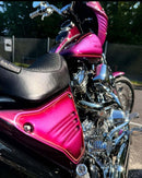 Tamco Paint Tamco Throwback Panther Pink and Bruised Rose Candy Pearl Basecoat on Harley-Davidson FXLR