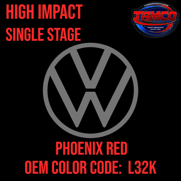 Tamco Paint Volkswagen Phoenix Red  Code L32K OEM High Impact Series Single Stage