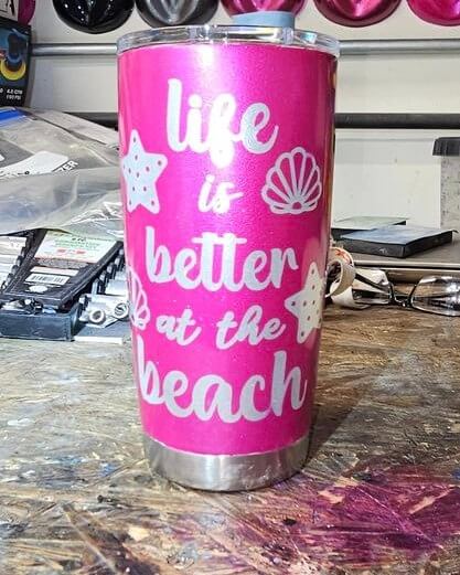 Piss Off Pink Customized Tumbler