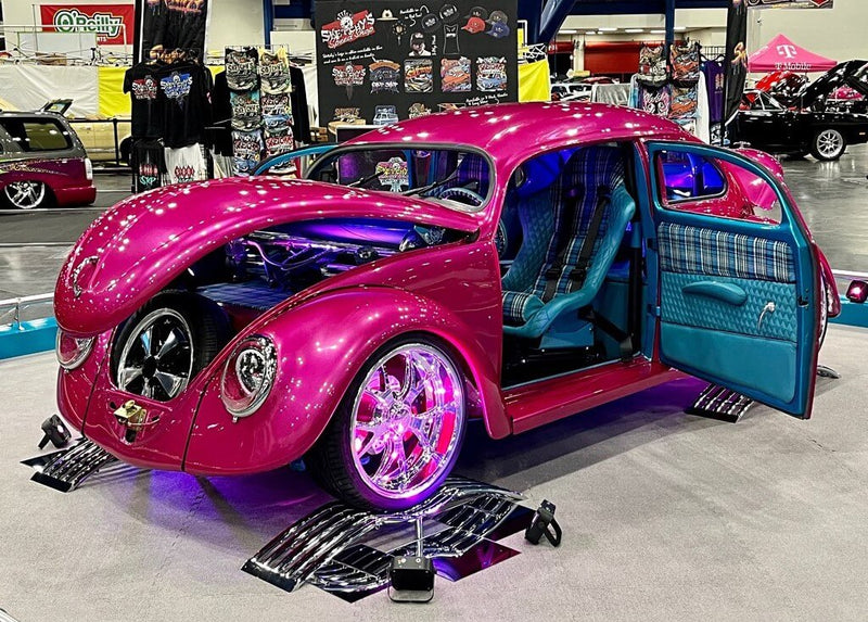 Piss Off Pink Volkswagen Beetle