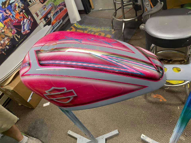 Piss Off Pink Motorcycle Tank