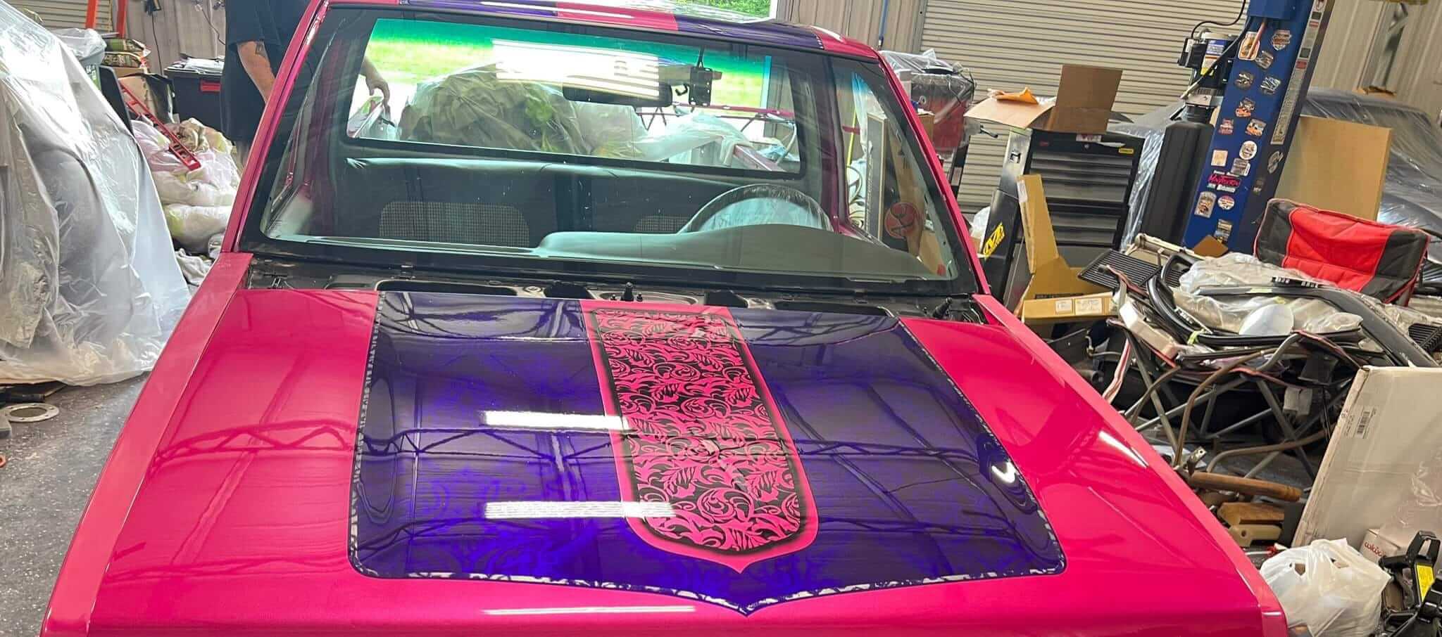 Tamco Paint Piss Off Pink in Nissan D21 Hardbody