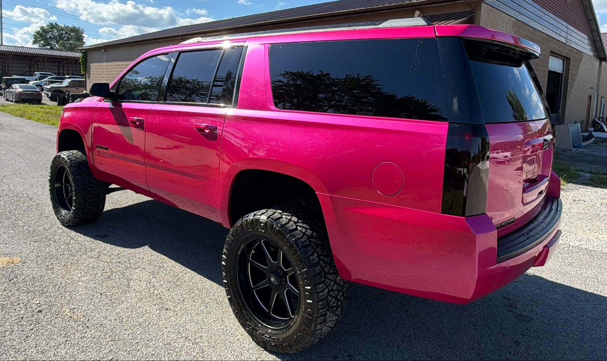 Tamco Paint Piss Off Pink in 2019 Chevy Suburban