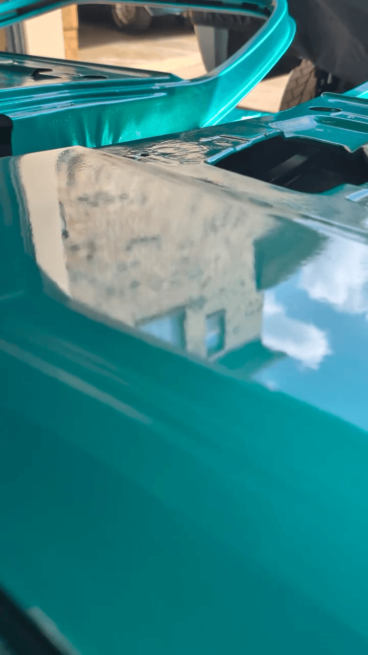 Tamco Paint Plymouth Seafoam Turquoise on Dodge Ramcharger