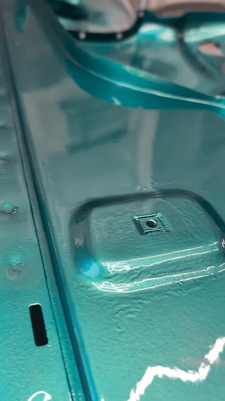Tamco Paint Plymouth Seafoam Turquoise on Dodge Ramcharger